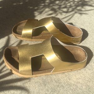 Rare Birkenstock Papillio Metallic Charlize Slide
